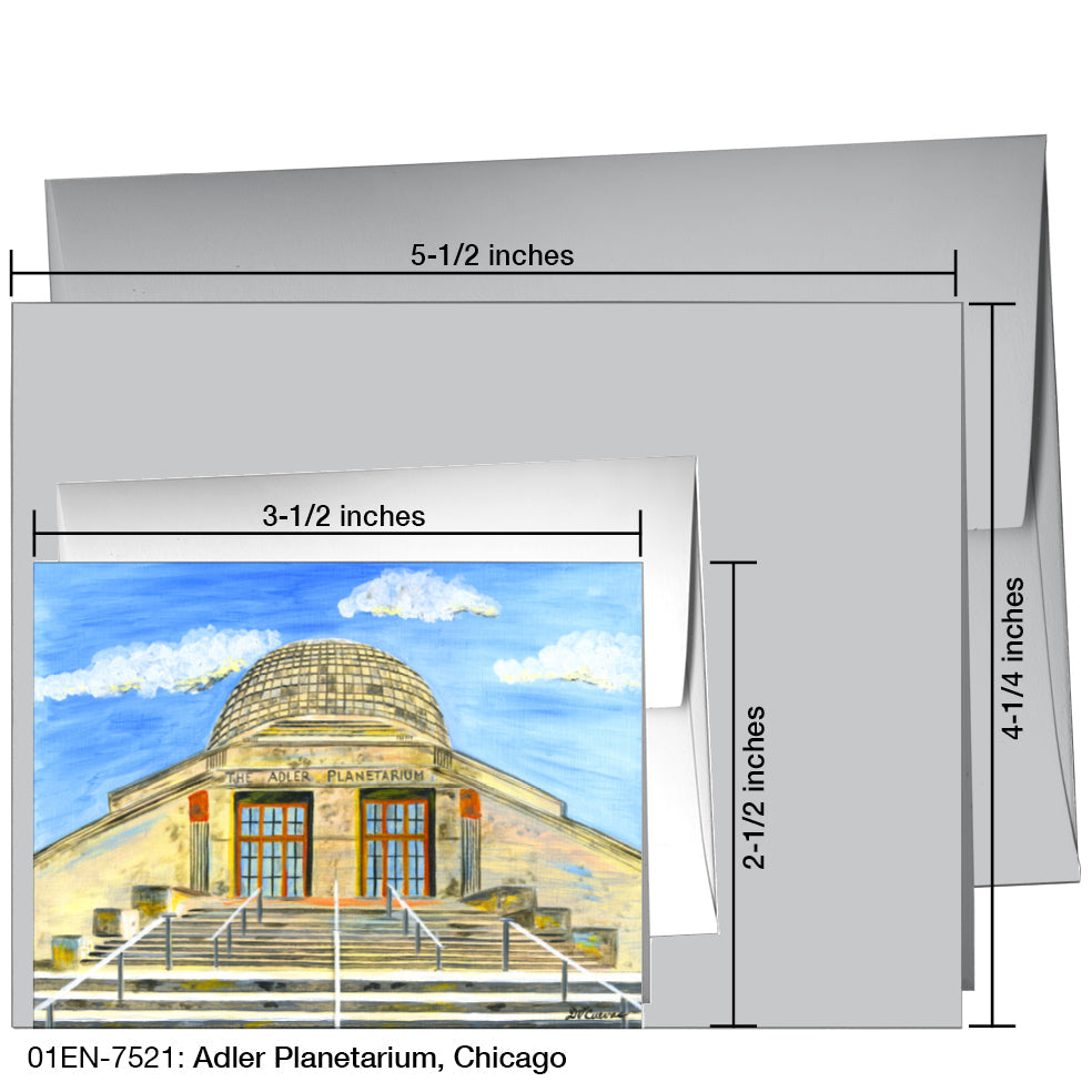 Adler Planetarium, Chicago, Greeting Card (7521), Enclosure, printedcanvas.com