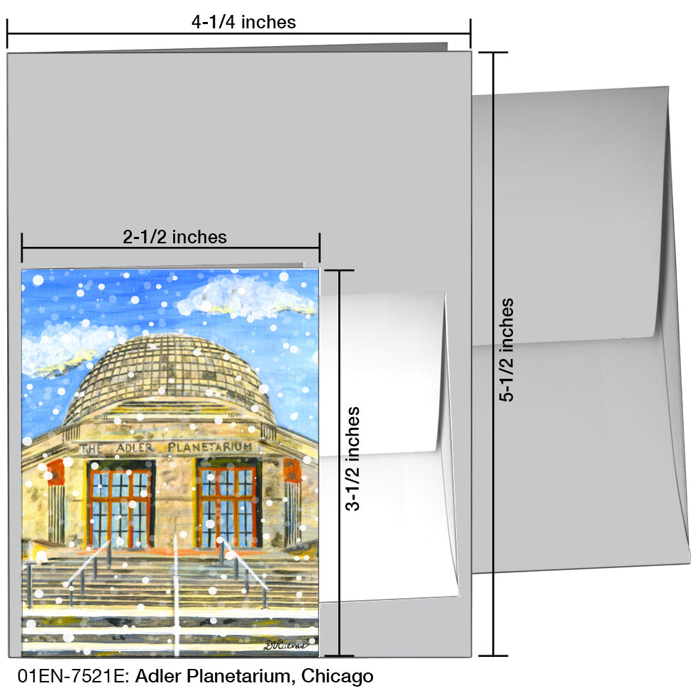 Adler Planetarium, Chicago, Greeting Card (7521E), Enclosure, printedcanvas.com