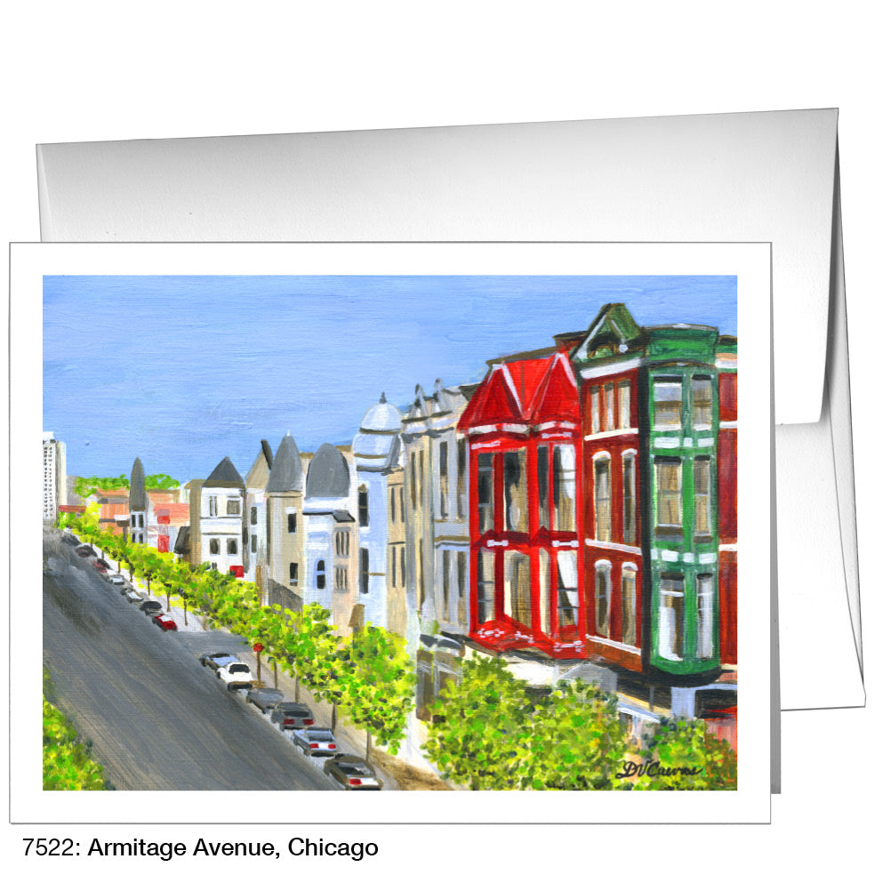 Armitage Avenue, Chicago, Greeting Card (7522A), A2 Card Front, www.printedcanvas.com