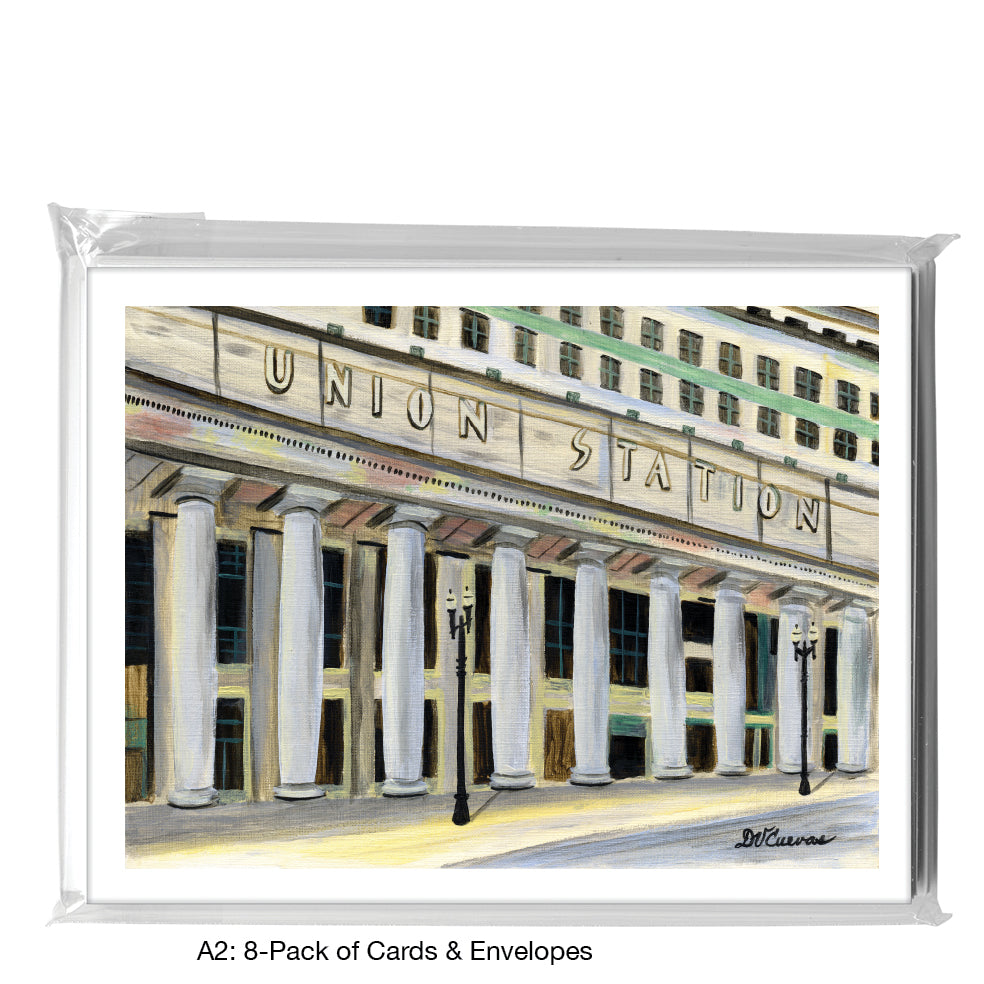 Union Station, Chicago, Greeting Card (7523A), A2 Card 8-Pack, www.printedcanvas.com