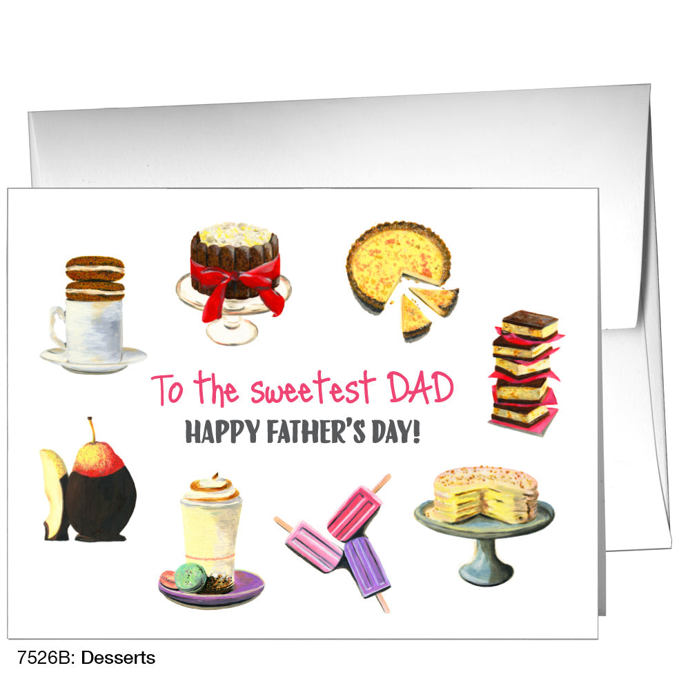 Desserts, Greeting Card (7526B), A2, printedcanvas.com