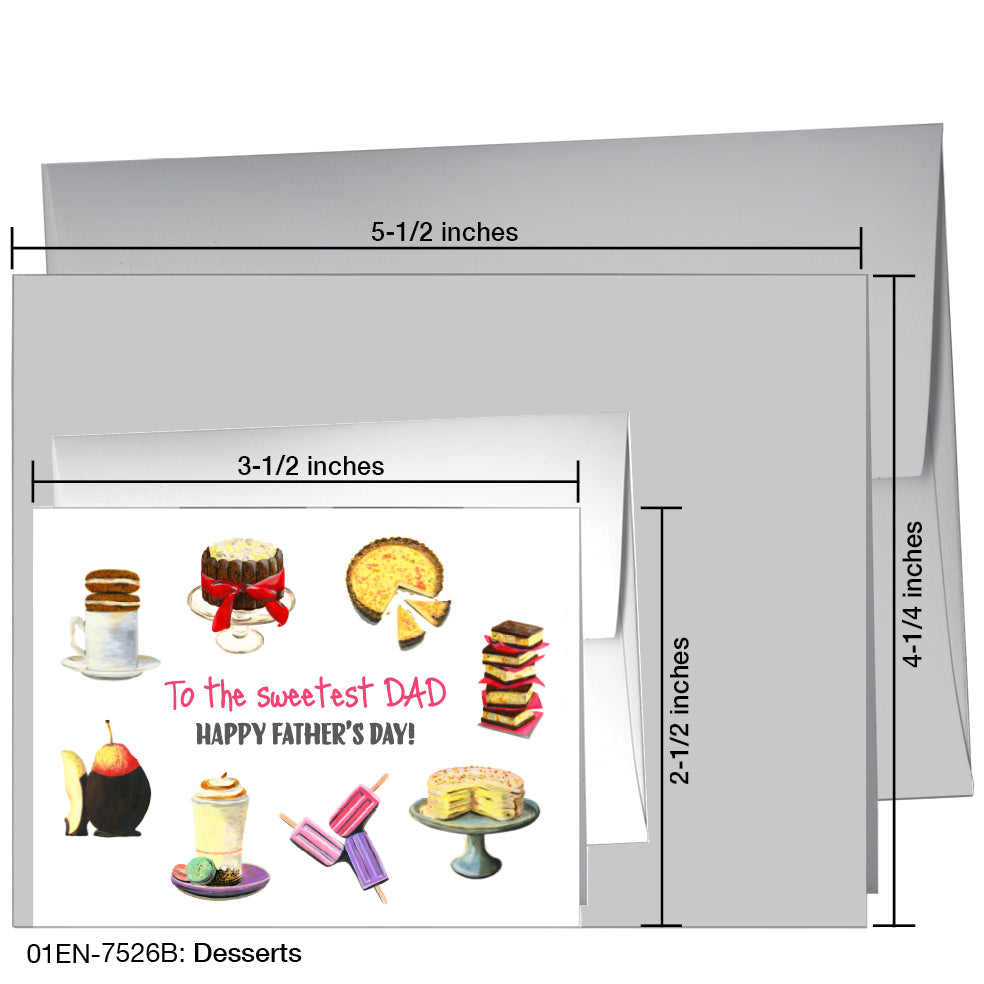 Desserts, Greeting Card (7526B), Enclosure, printedcanvas.com