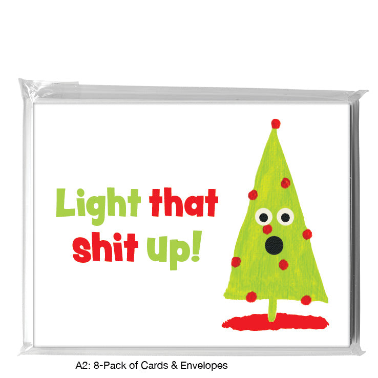 Trees with Ornaments, Greeting Card (7548H)