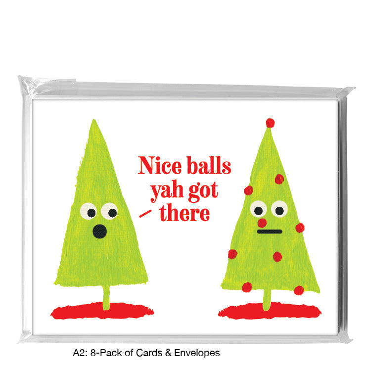 Trees with Ornaments, Greeting Card (7548N)