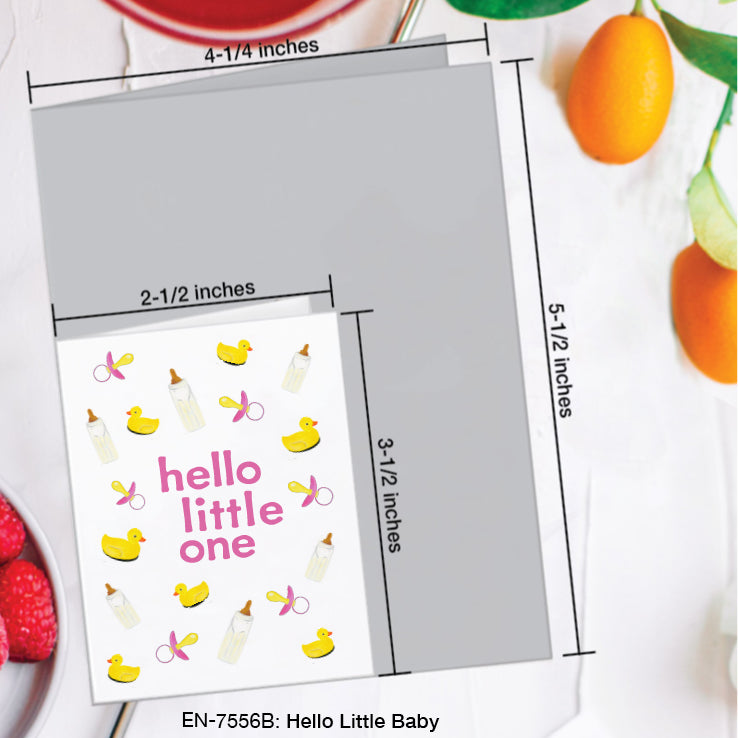 Hello Little Baby, Greeting Card (#7556B)