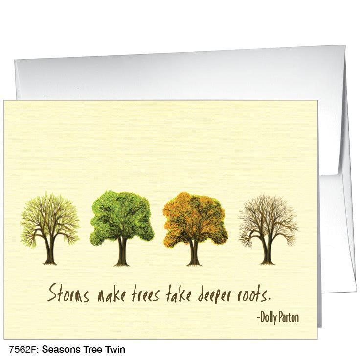 Seasons Tree Twin, Greeting Card (7562F)