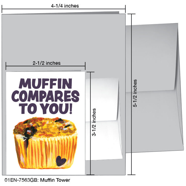 Muffin Tower, Greeting Card (7563GB)