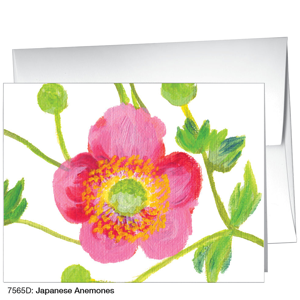 Japanese Anemones, Greeting Card (7565D), A2, printedcanvas.com