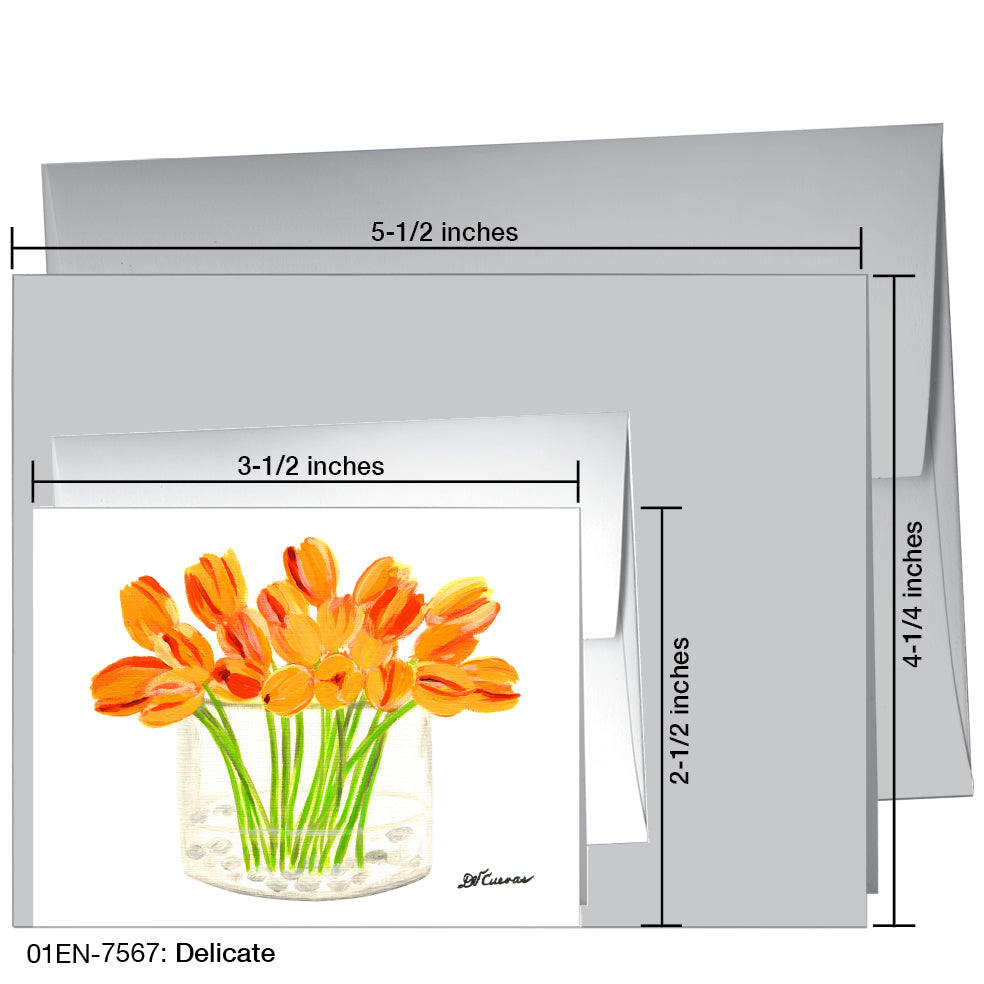 Delicate, Greeting Card (7567C), Enclosure Card, www.printedcanvas.com
