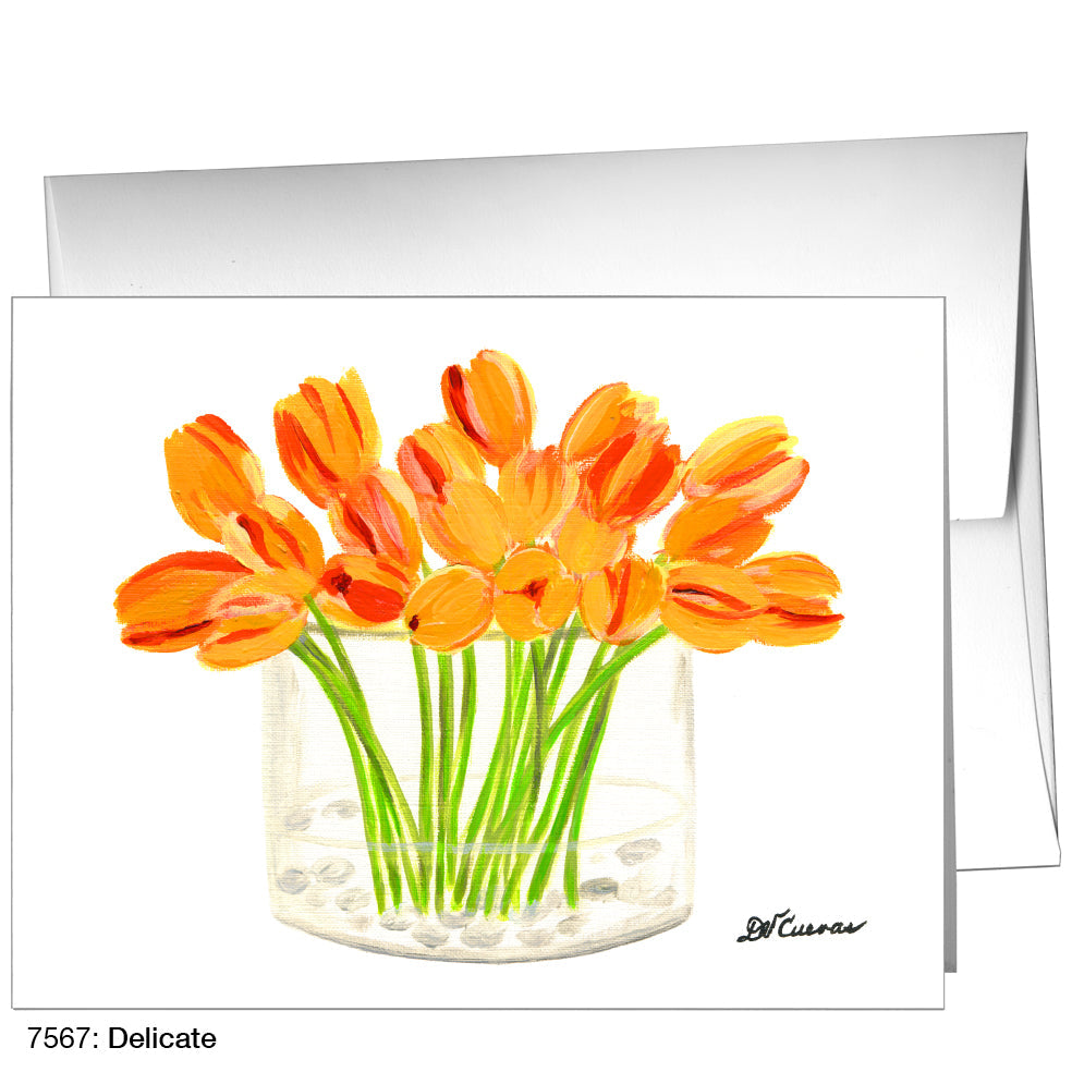 Delicate, Greeting Card (7567C), A2 Card Front, www.printedcanvas.com