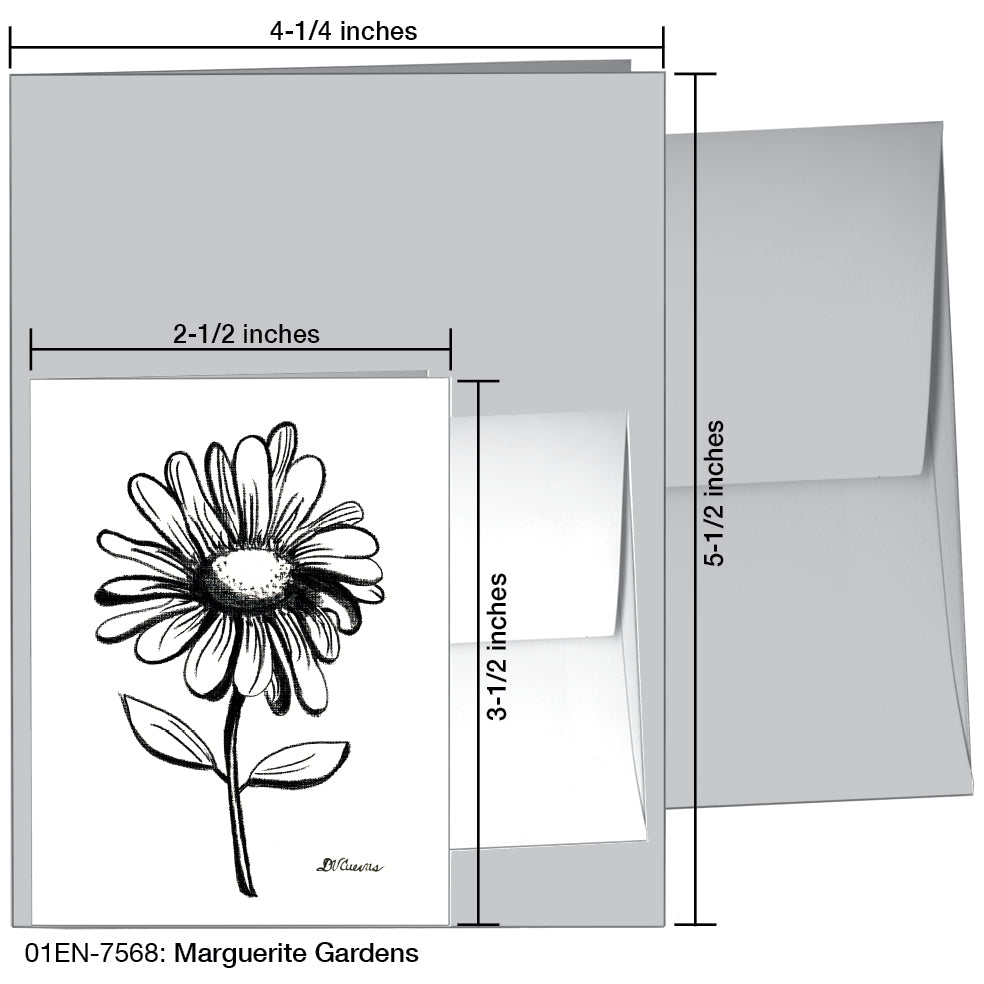 Marguerite Gardens, Greeting Card (7568G), Enclosure, printedcanvas.com