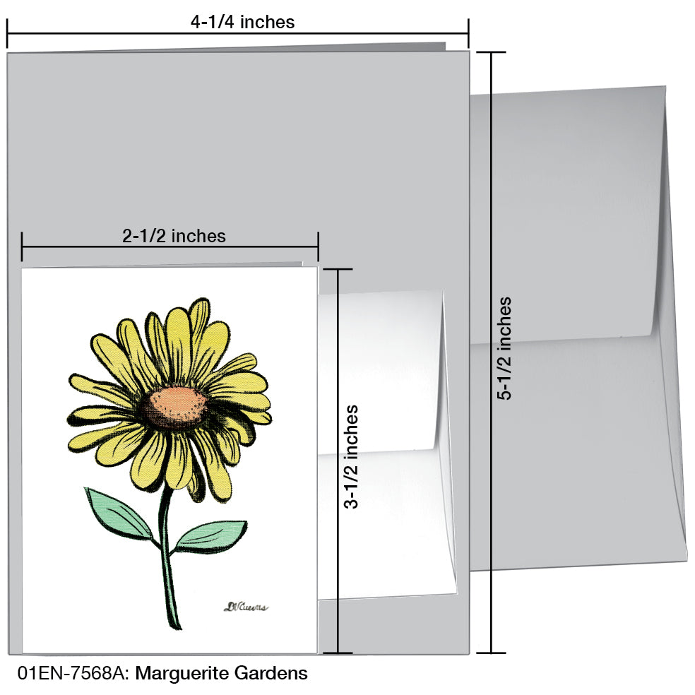Marguerite Gardens, Greeting Card (7568A), Enclosure, printedcanvas.com