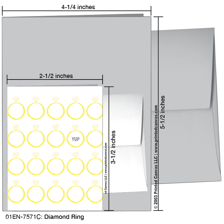 Diamond Ring, Greeting Card (#7571C)