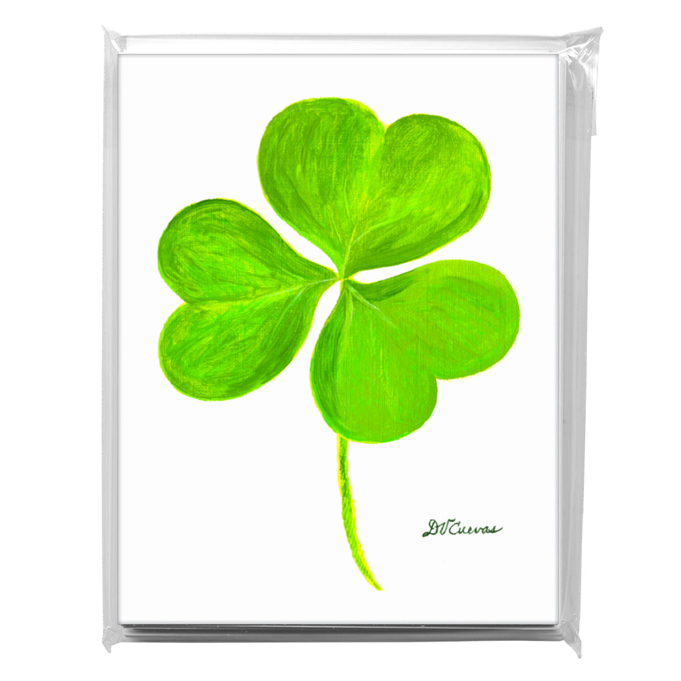 Clover 3-Leaf, Greeting Card (7600), A2 8-Pack, printedcanvas.com