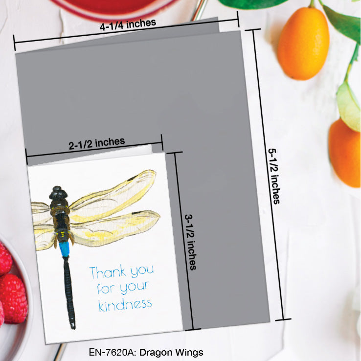 Dragon Wings, Greeting Card (7620A), Enclosure Card, www.printedcanvas.com