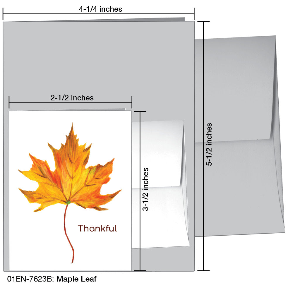 Maple Leaf, Greeting Card (#7623B)