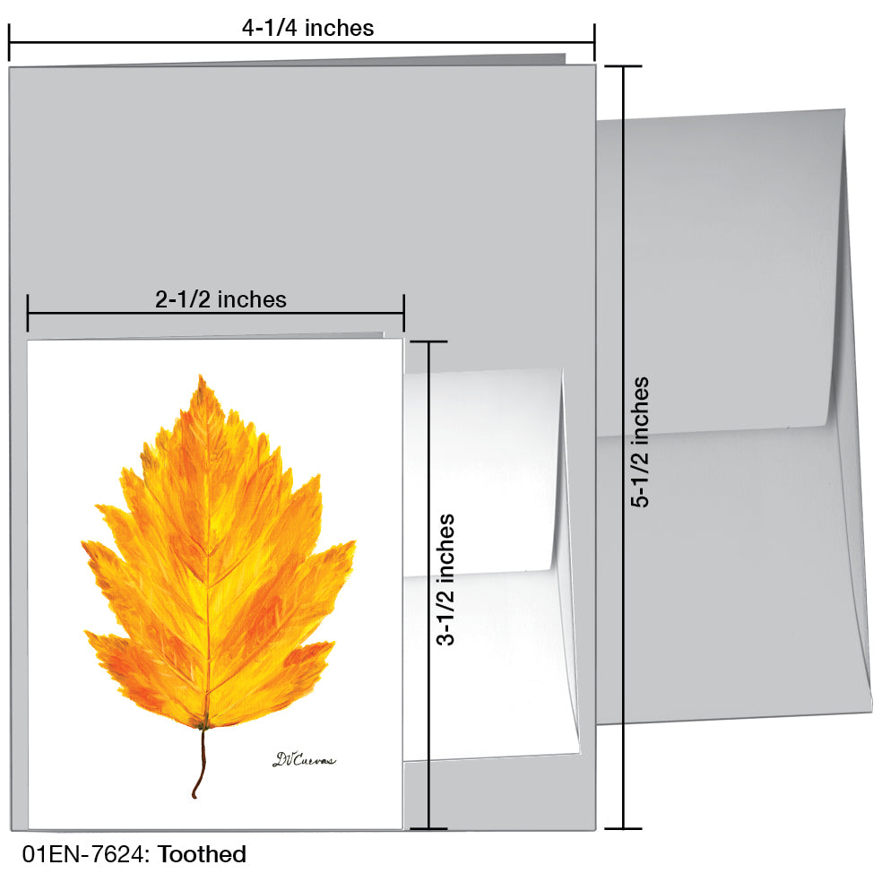 Toothed, Greeting Card (7624A), Enclosure Card, www.printedcanvas.com