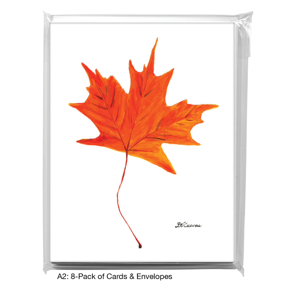 Blaze Leaf, Greeting Card (#7628A)
