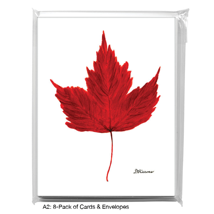 Brilliant Scarlet, Greeting Card (7629A), 8-Pack, www.printedcanvas.com