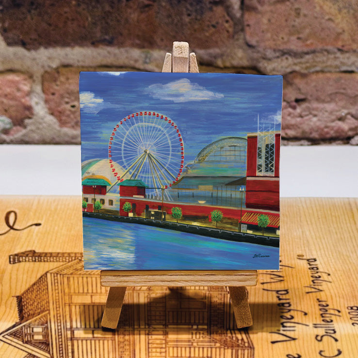 Ferris Wheel, Chicago, Mini Artwork (MA-7637B)