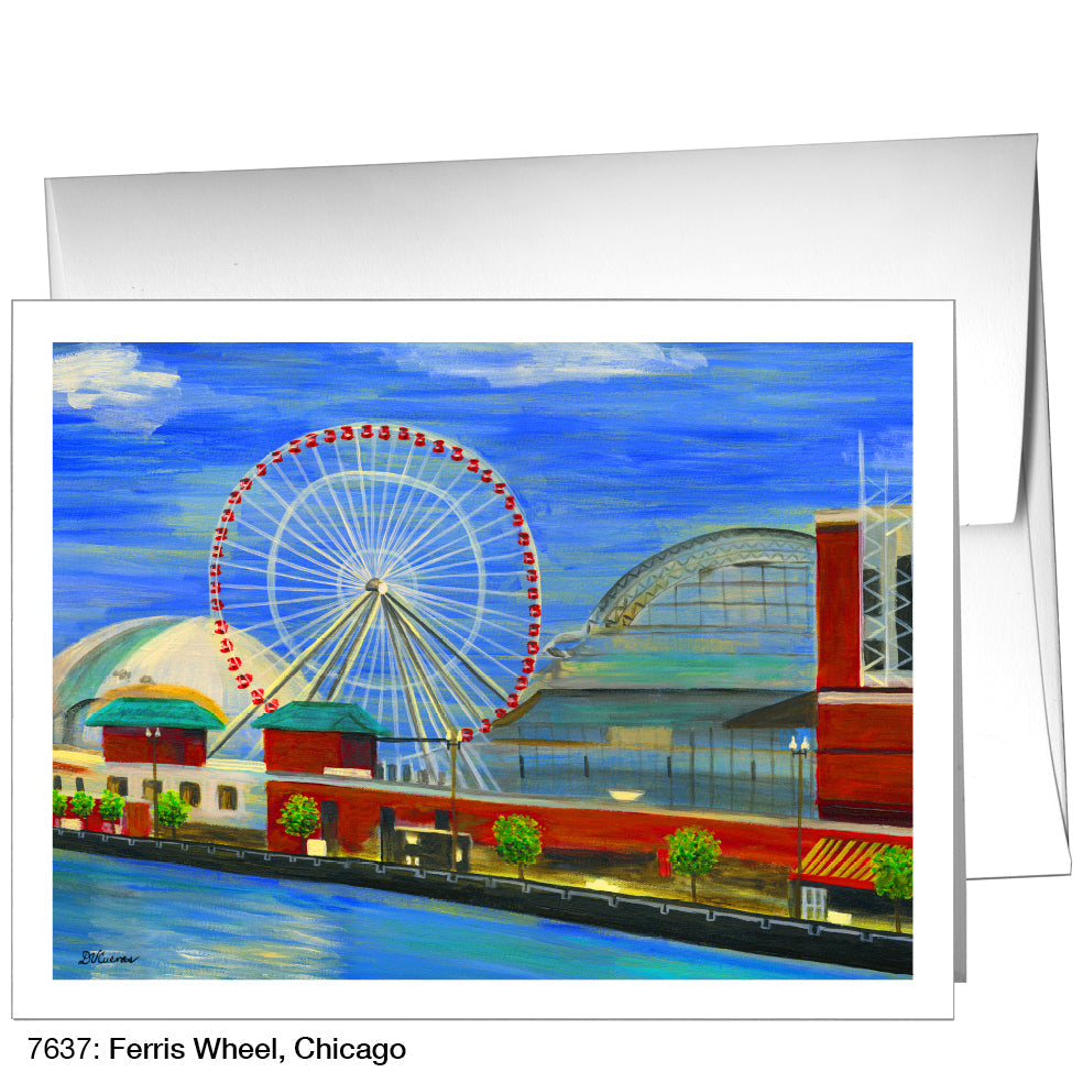 Ferris Wheel, Chicago, Greeting Card (7637), A2, printedcanvas.com