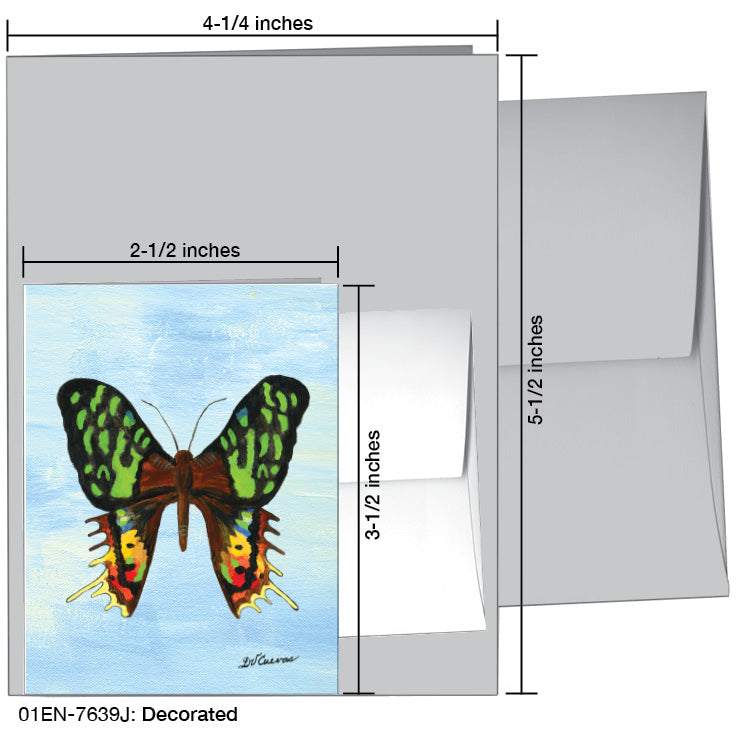 Decorated, Greeting Card (7639J), Enclosure, www.printedcanvas.com