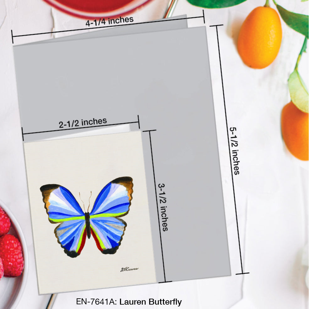 Lauren Butterfly, Greeting Card (#7641A)