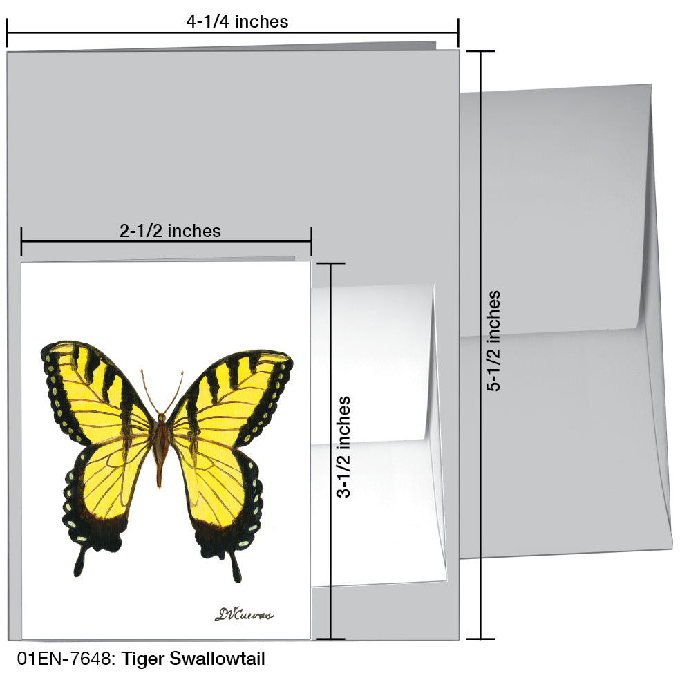 Tiger Swallowtail, Greeting Card (7648B), Enclosure Card, printedcanvas.com