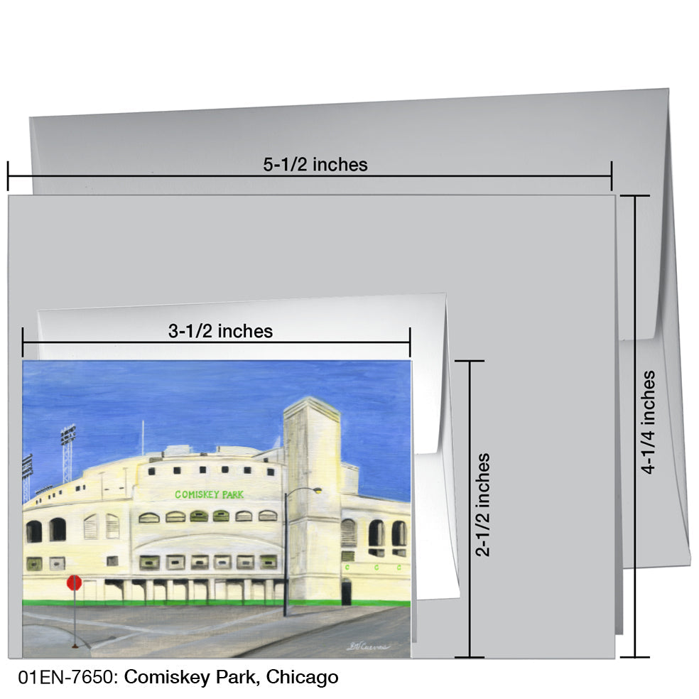 Comiskey Park, Chicago, Greeting Card (7650), Enclosure, printedcanvas.com