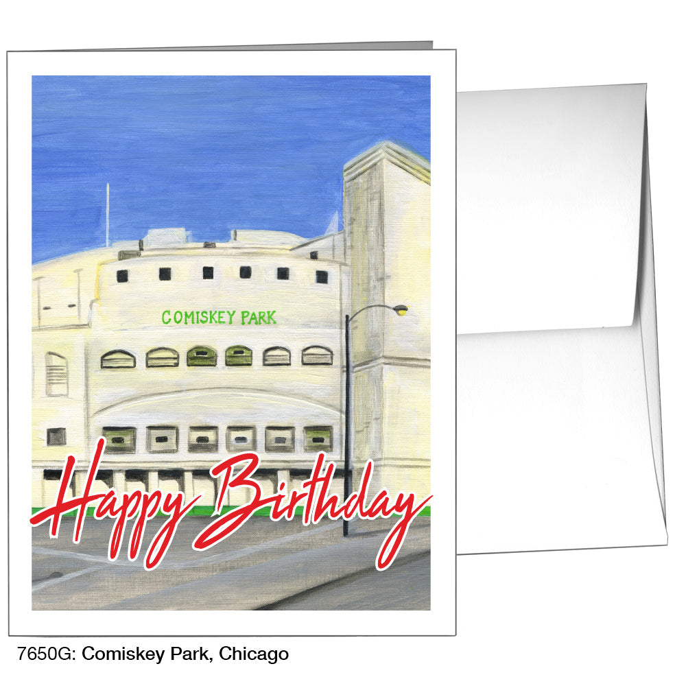 Comiskey Park, Chicago, Greeting Card (7650G), A2, printedcanvas.com