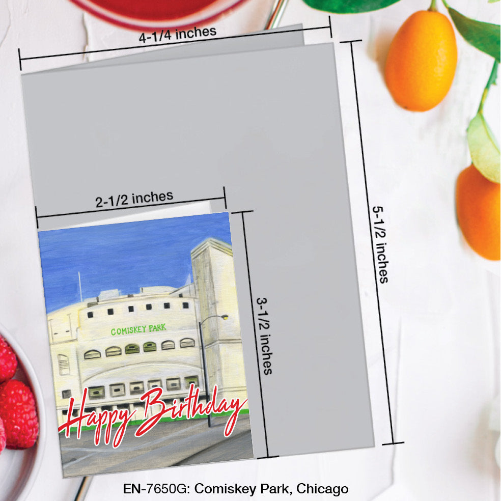 Comiskey Park, Chicago, Greeting Card (7650G), Enclosure, www.printedcanvas.com