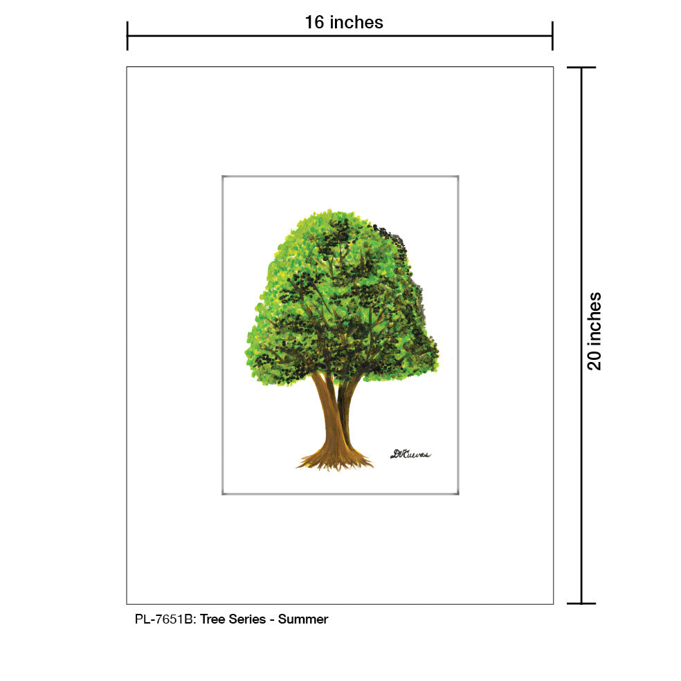 Tree Series, Print (#7651B), Printe Matted, www.printedcanvas.com