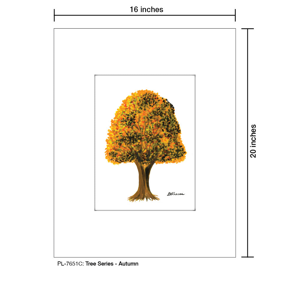 Tree Series, Print (#7651C), Printe Matted, www.printedcanvas.com
