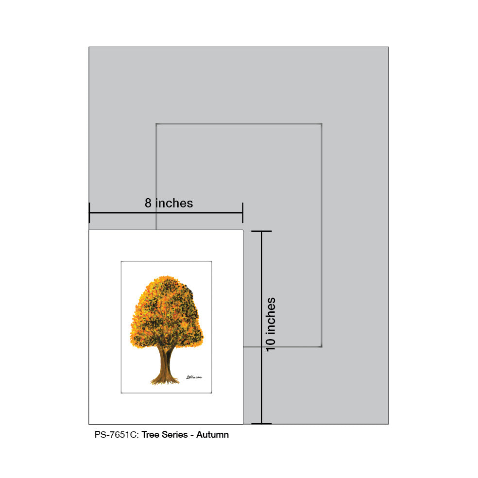 Tree Series, Print (#7651C), Print Matted, www.printedcanvas.com