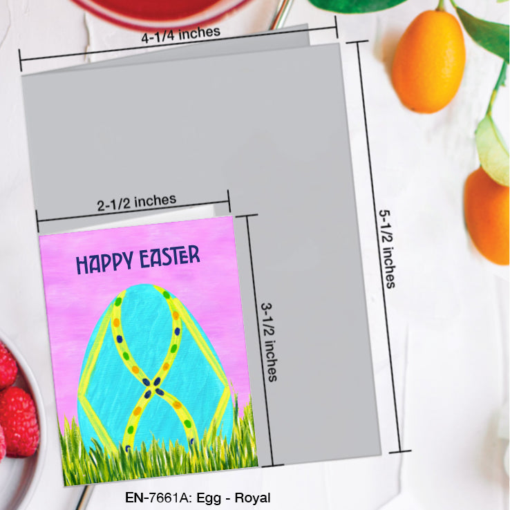 Egg - Royal, Greeting Card (#7661A)