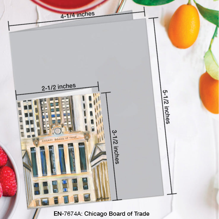 Chicago Board of Trade, Greeting Card (7674A), Enclosure Card, www.printedcanvas.com