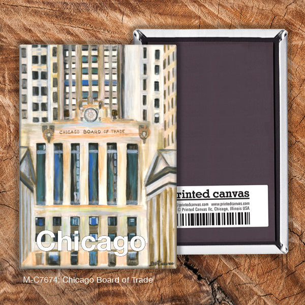 Chicago Board of Trade, Magnet (M-7674A), front, printedcanvas.com
