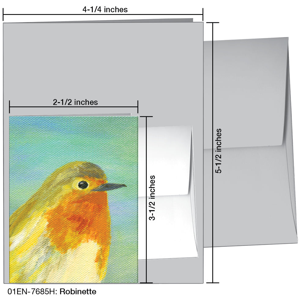 Robinette, Greeting Card (7685H), Enclosure Card, www.printedcanvas.com