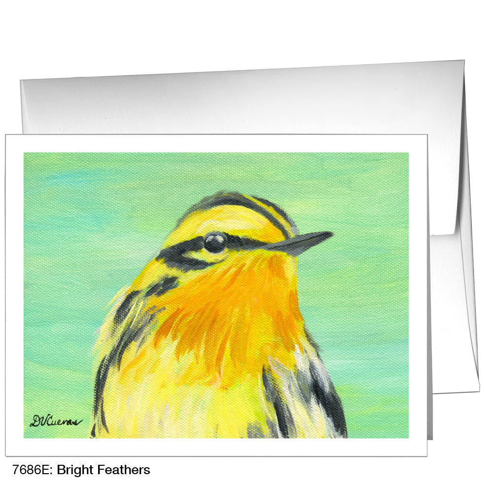 Bright Feathers, Greeting Card (7686E), A2, printedcanvas.com