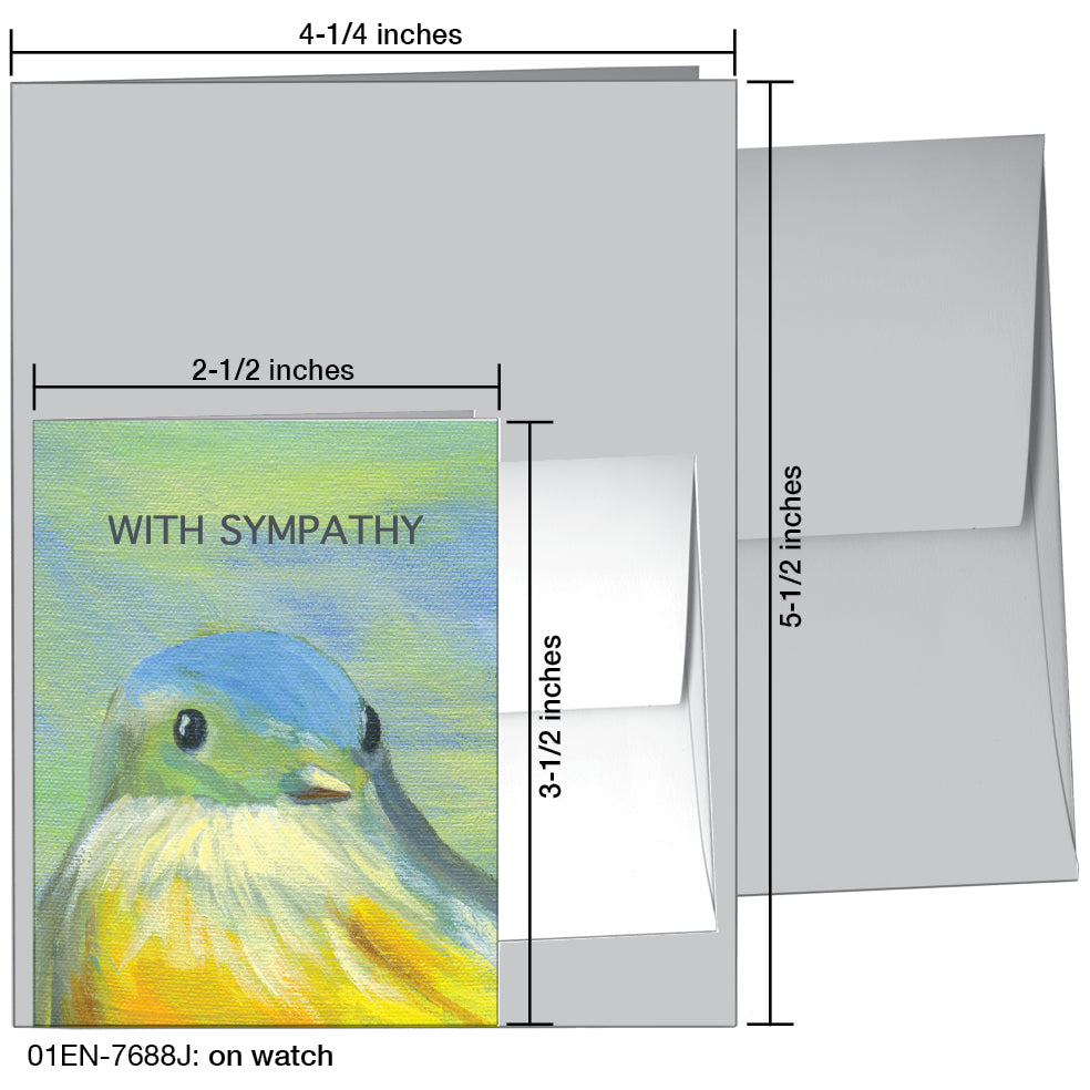 On Watch, Greeting Card (7688J), Enclosure, www.printedcanvas.com