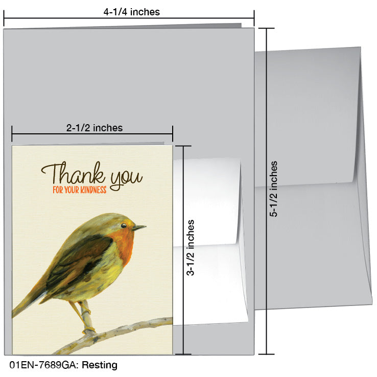 Resting, Greeting Card (7689GA)