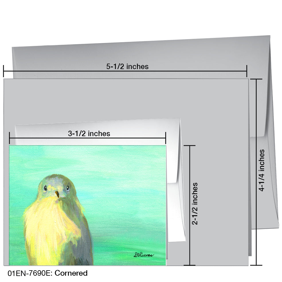 Cornered, Greeting Card (7690E), Enclosure, www.printedcanvas.com