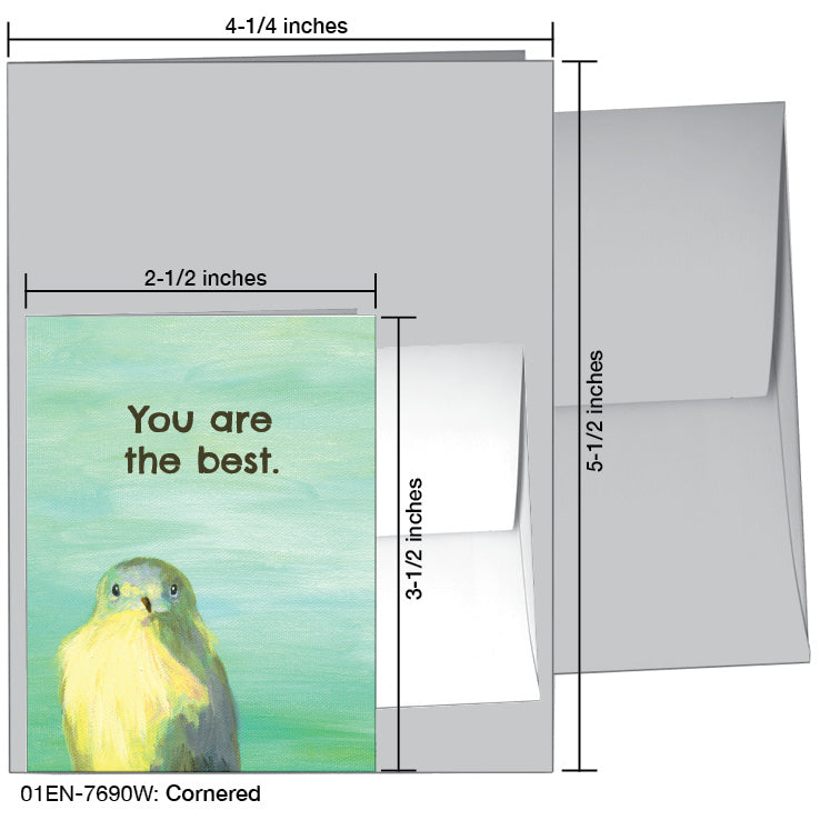 Cornered, Greeting Card (7690W), Enclosure, www.printedcanvas.com