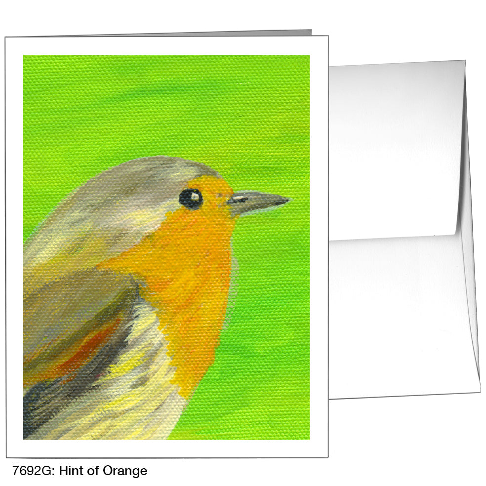 Hint of Orange, Greeting Card (7692G), A2 Card Front, www.printedcanvas.com