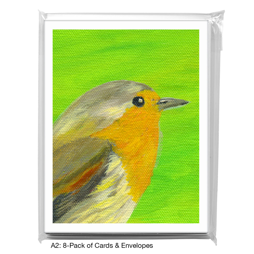 Hint of Orange, Greeting Card (7692G), A2 Card 8-Pack, www.printedcanvas.com