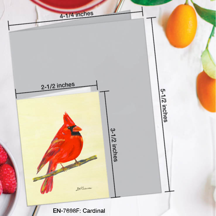 Cardinal, Greeting Card (#7698F), Enclosure Card, www.printedcanvas.com