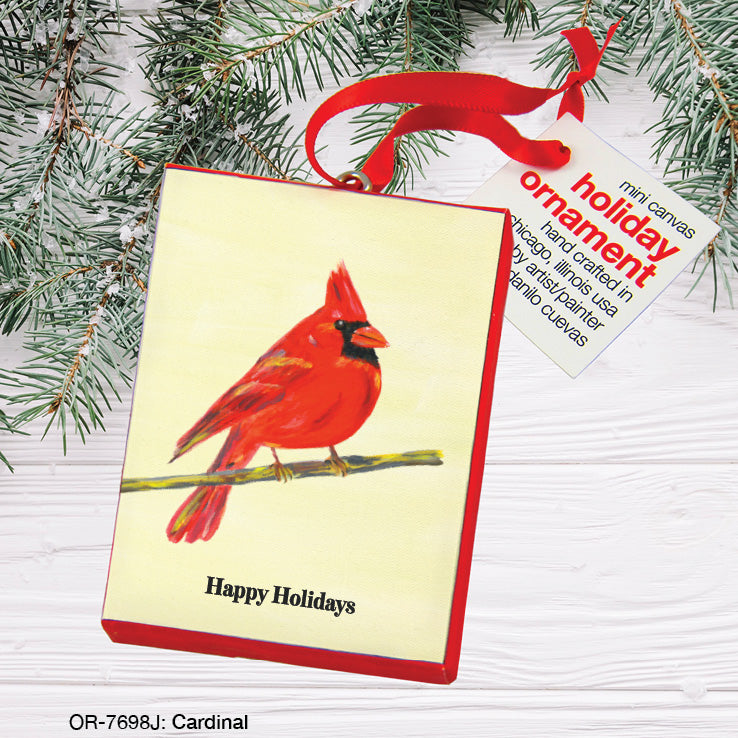Cardinal, Ornament (OR-7698J), Ornament Front, www.printedcanvas.com