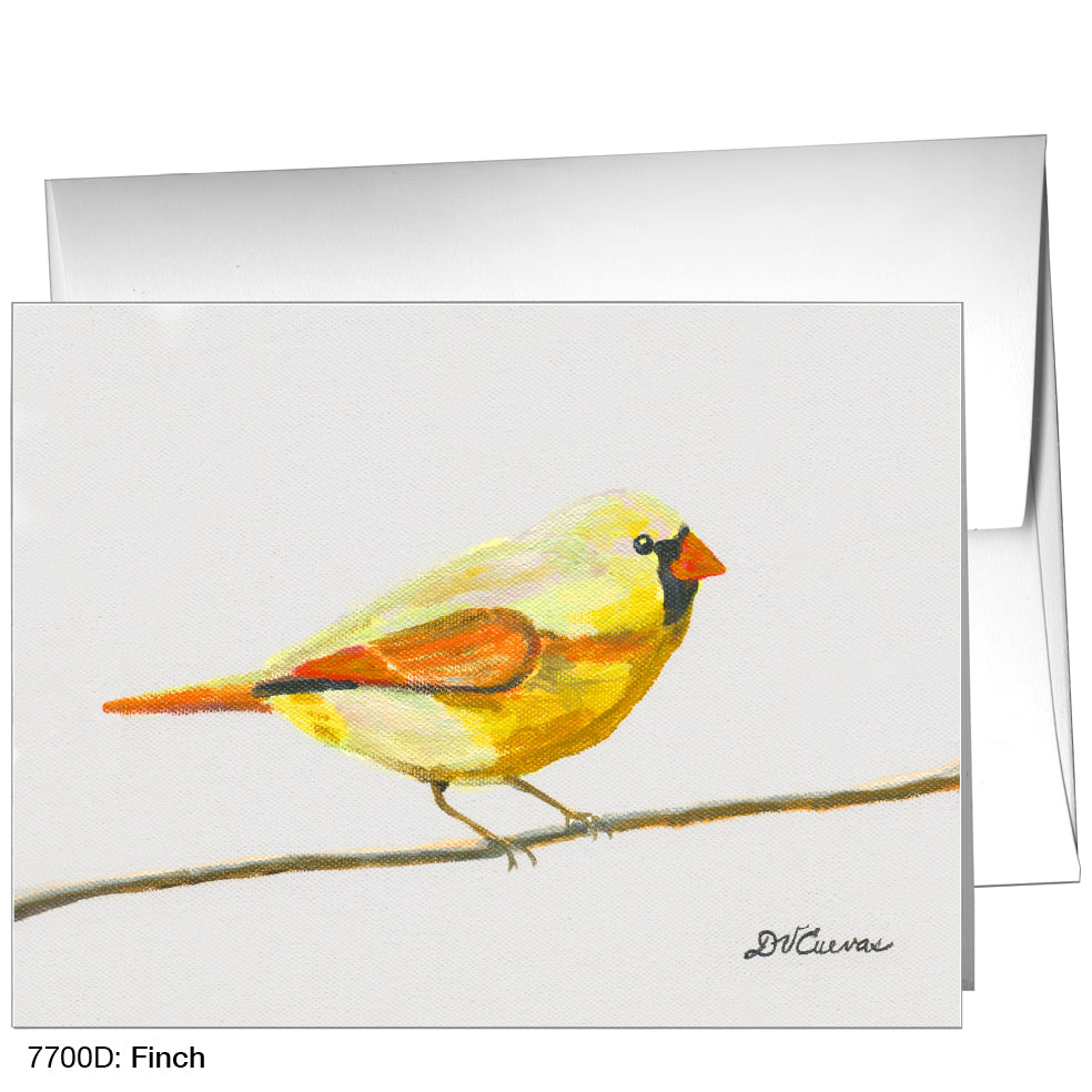 Finch, Greeting Card (7700D), A2, printedcanvas.com