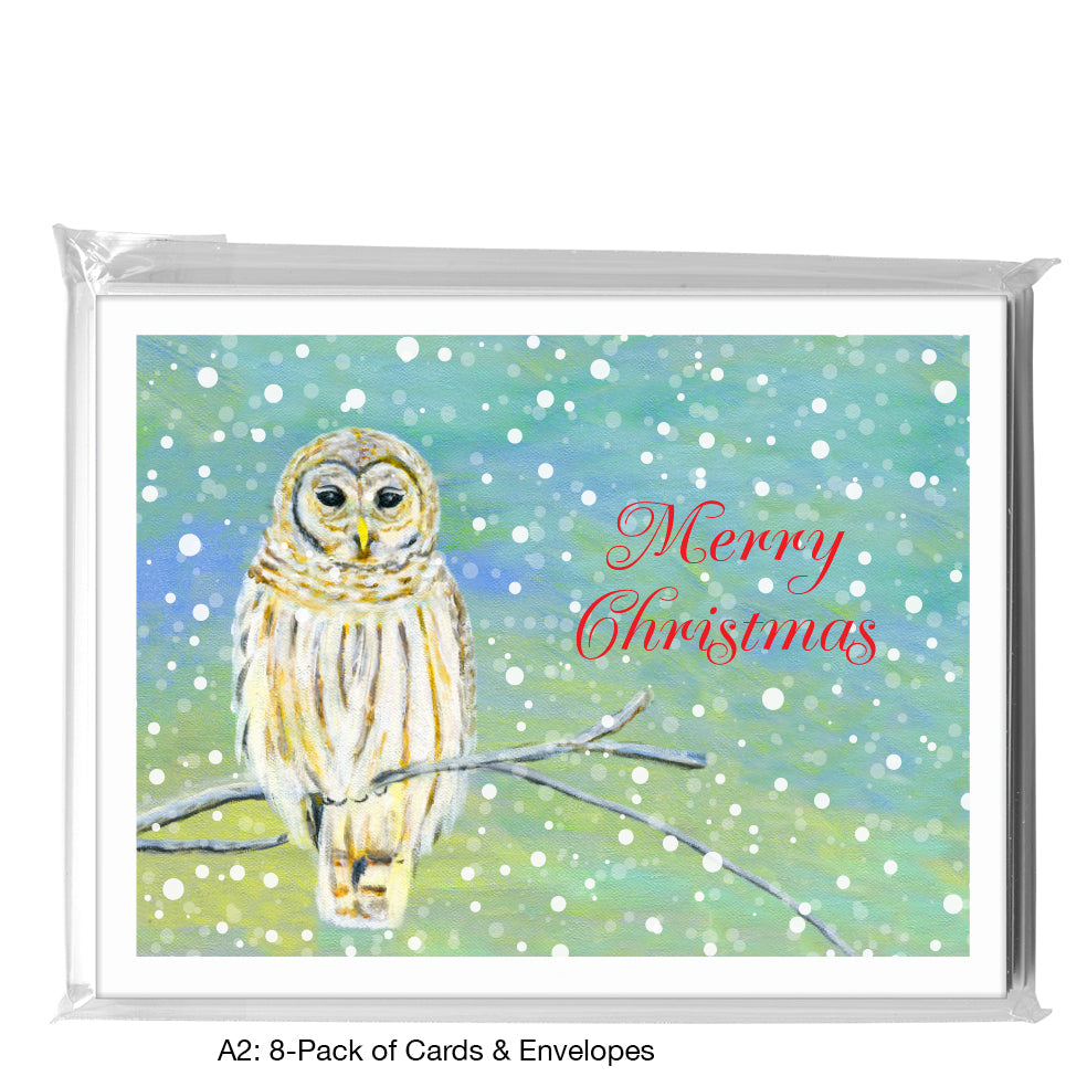 Barred Owl, Greeting Card (7701G), A2 8-Pack, printedcanvas.com