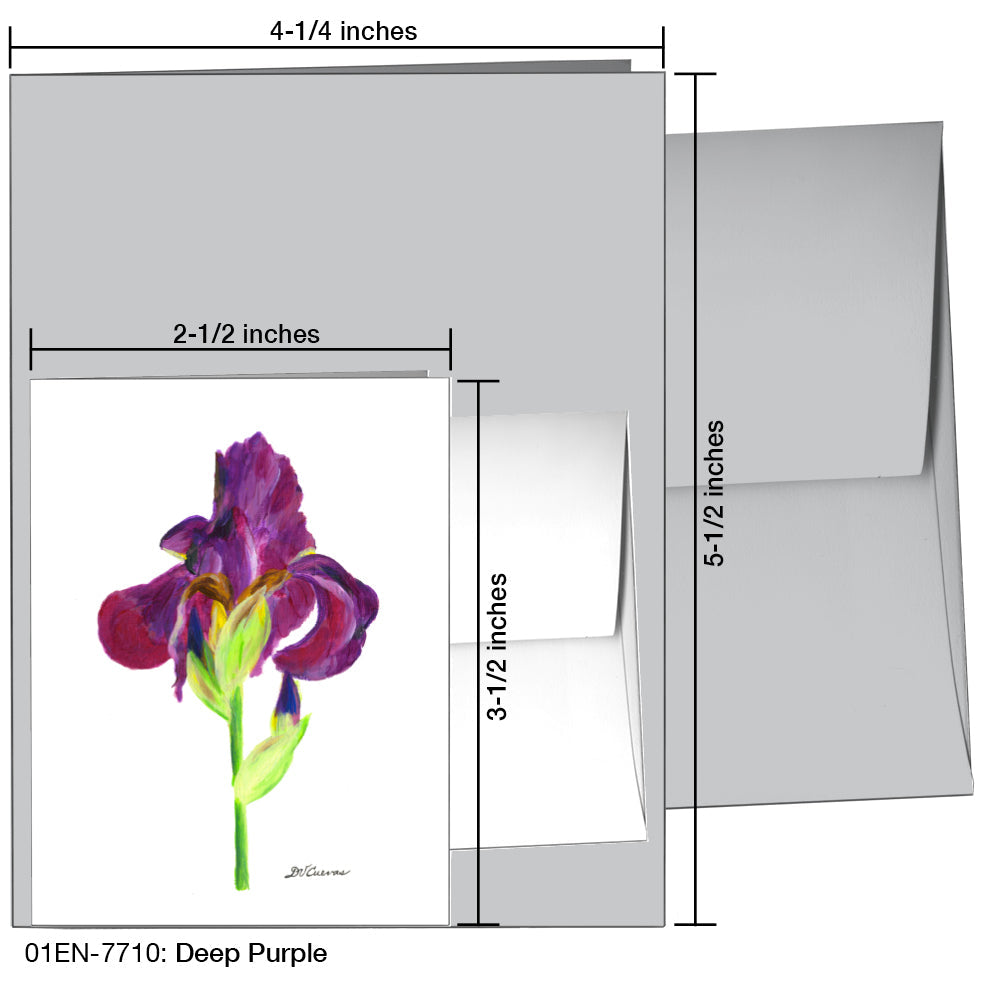 Deep Purple, Greeting Card (7710A), Enclosure, www.printedcanvas.com